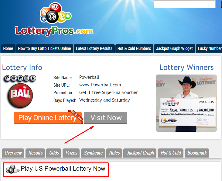 Choosing the lottery game