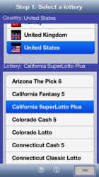 LottoWizard Lite app for iPhone
