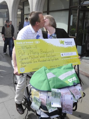 Pat and Mary Broderick, lottery winners