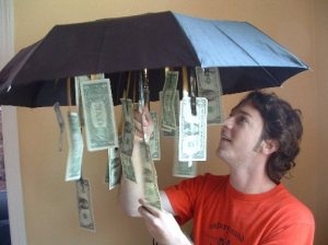 Lottery and Money Umbrella