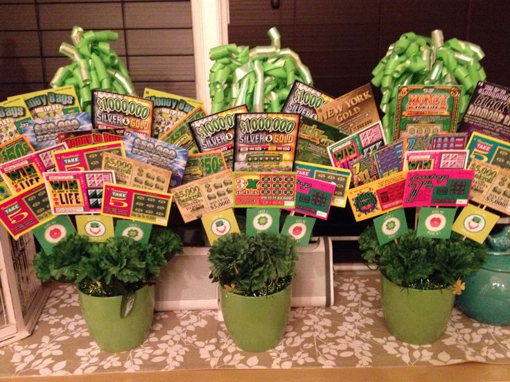 Lottery ticket bouquet