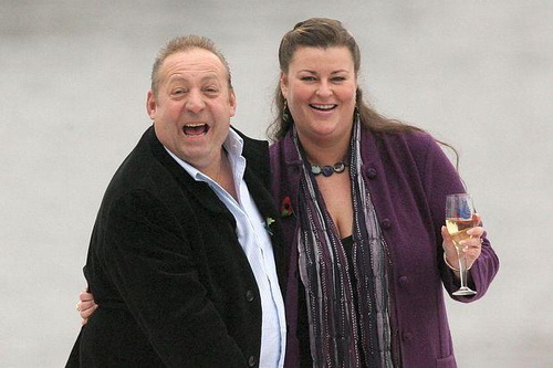 Lottery winners - Les Scadding and Samantha Peachey 