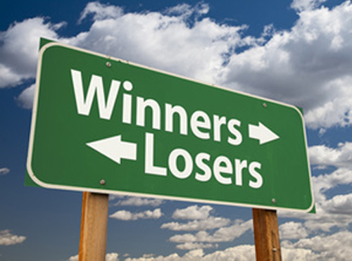 Lottery winners, losers in love