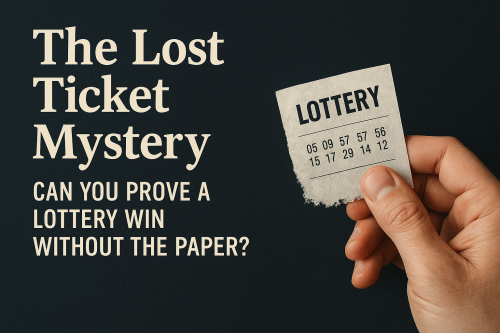 Can You Prove a Lottery Win Without a Ticket?